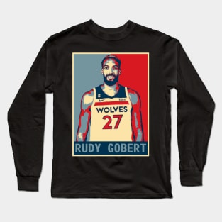 Minnesota Timberwolves Rudy Gobert Long Sleeve T-Shirt